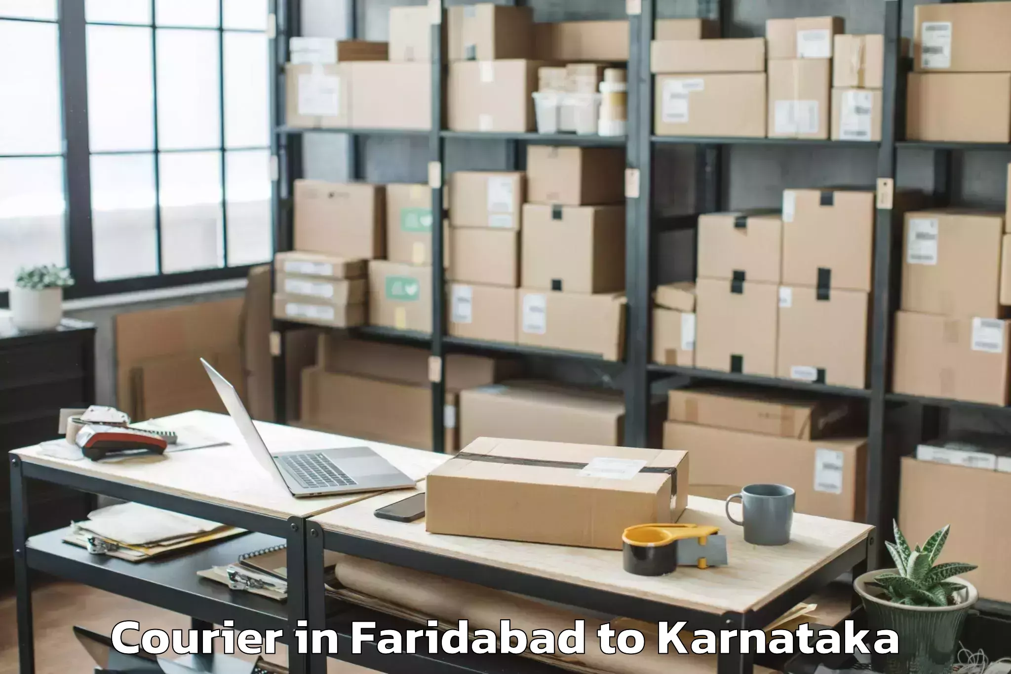 Book Your Faridabad to Virajpet Courier Today